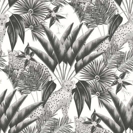 Jungle Cheetah Raven - Wallpaper Inn 