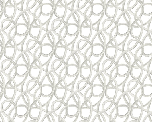 Twisted Geo Silver - Wallpaper Inn 