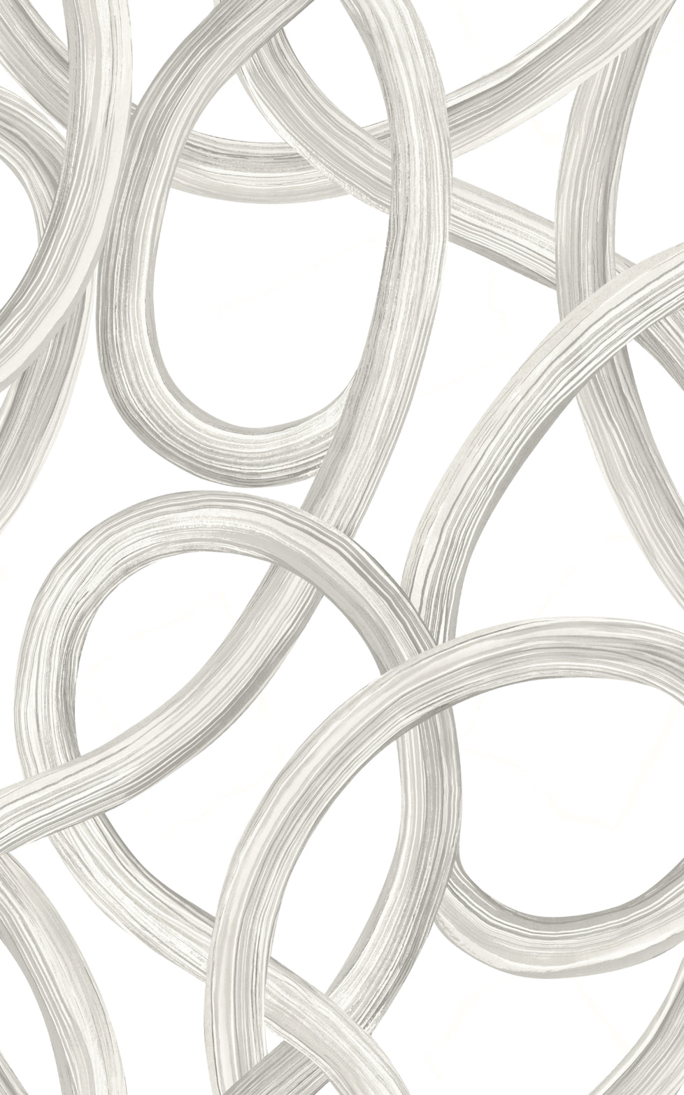 Twisted Geo Silver - Wallpaper Inn 