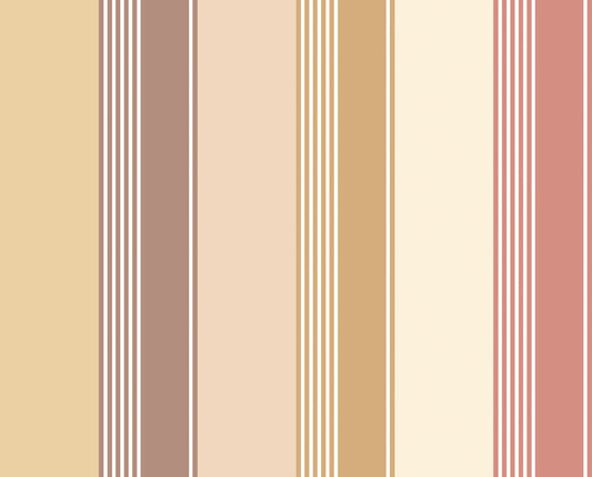 Multi Stripe Amber Mix - Wallpaper Inn 