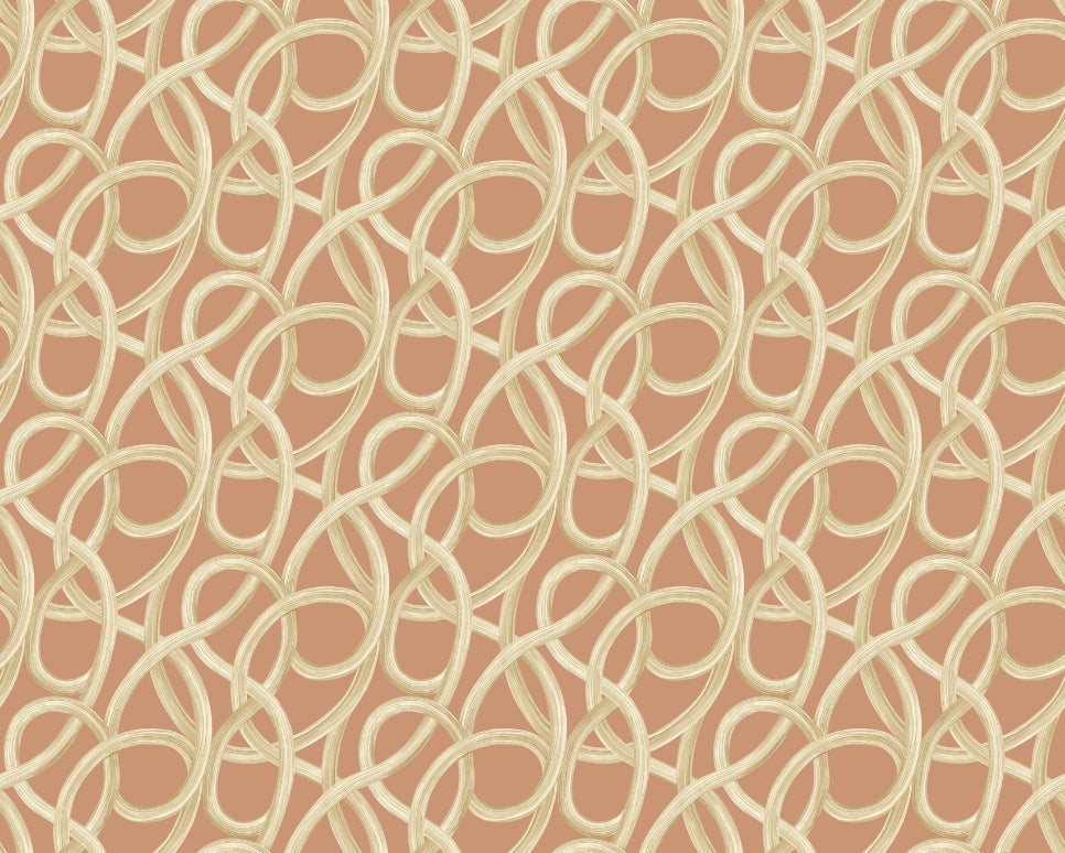 Twisted Geo GInger - Wallpaper Inn 