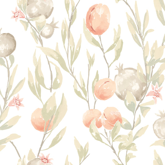 Pomegranate Trail Blossom - Wallpaper Inn 