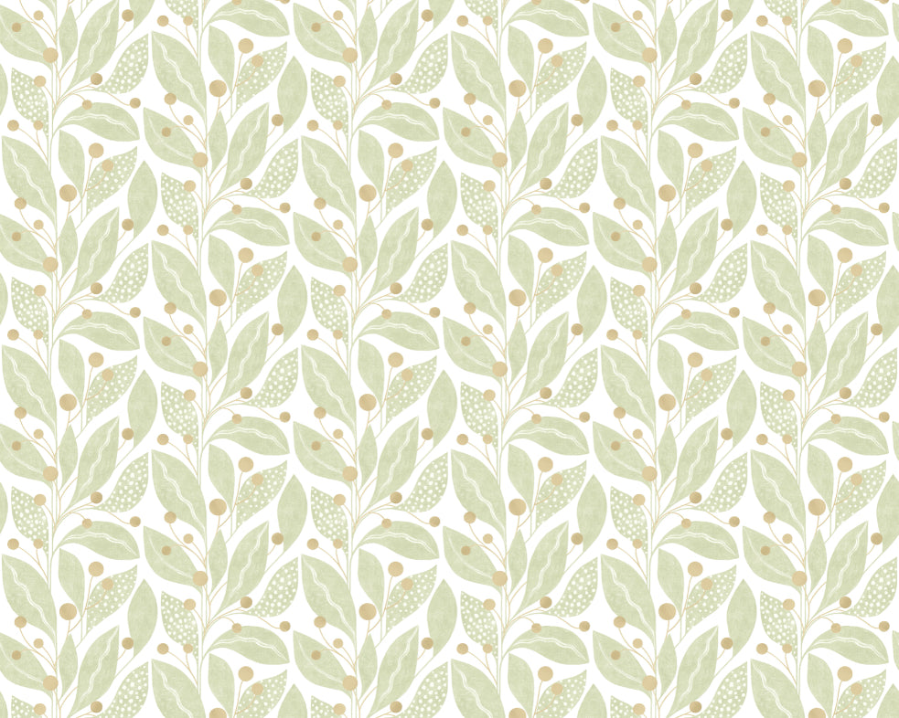 Berry Dot Artichoke - Wallpaper Inn 