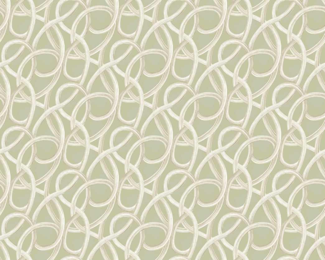 Twisted Geo Moss - Wallpaper Inn 