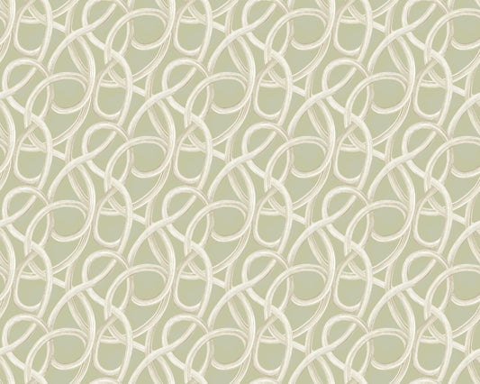 Twisted Geo Moss - Wallpaper Inn 