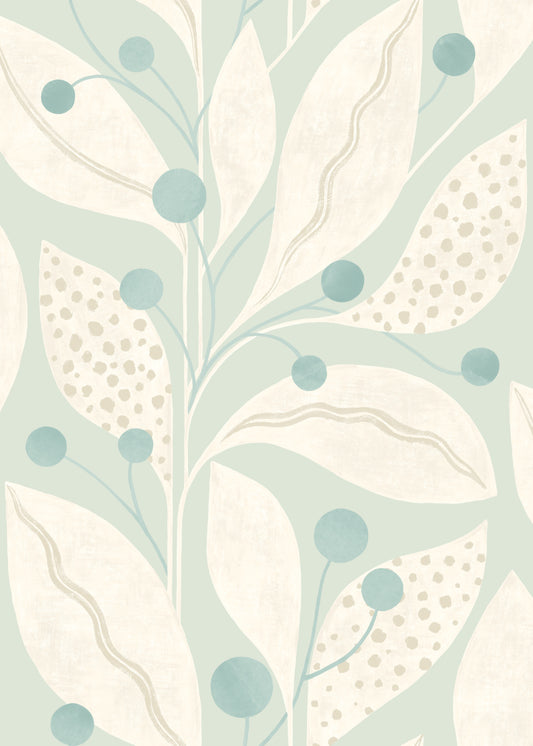 Berry Dot Duckegg - Wallpaper Inn 
