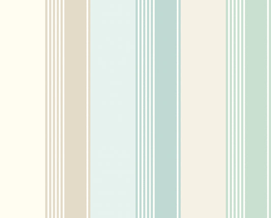 Multi Stripe Turquoise - Wallpaper Inn 