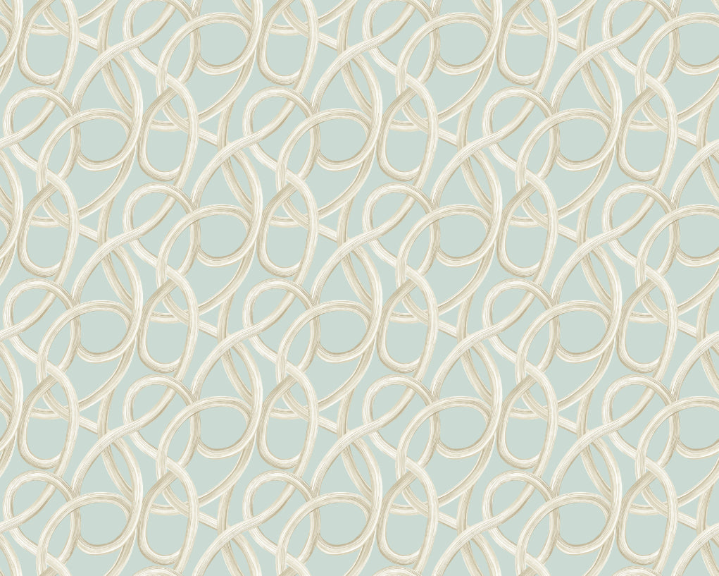 Twisted Geo Opal - Wallpaper Inn 
