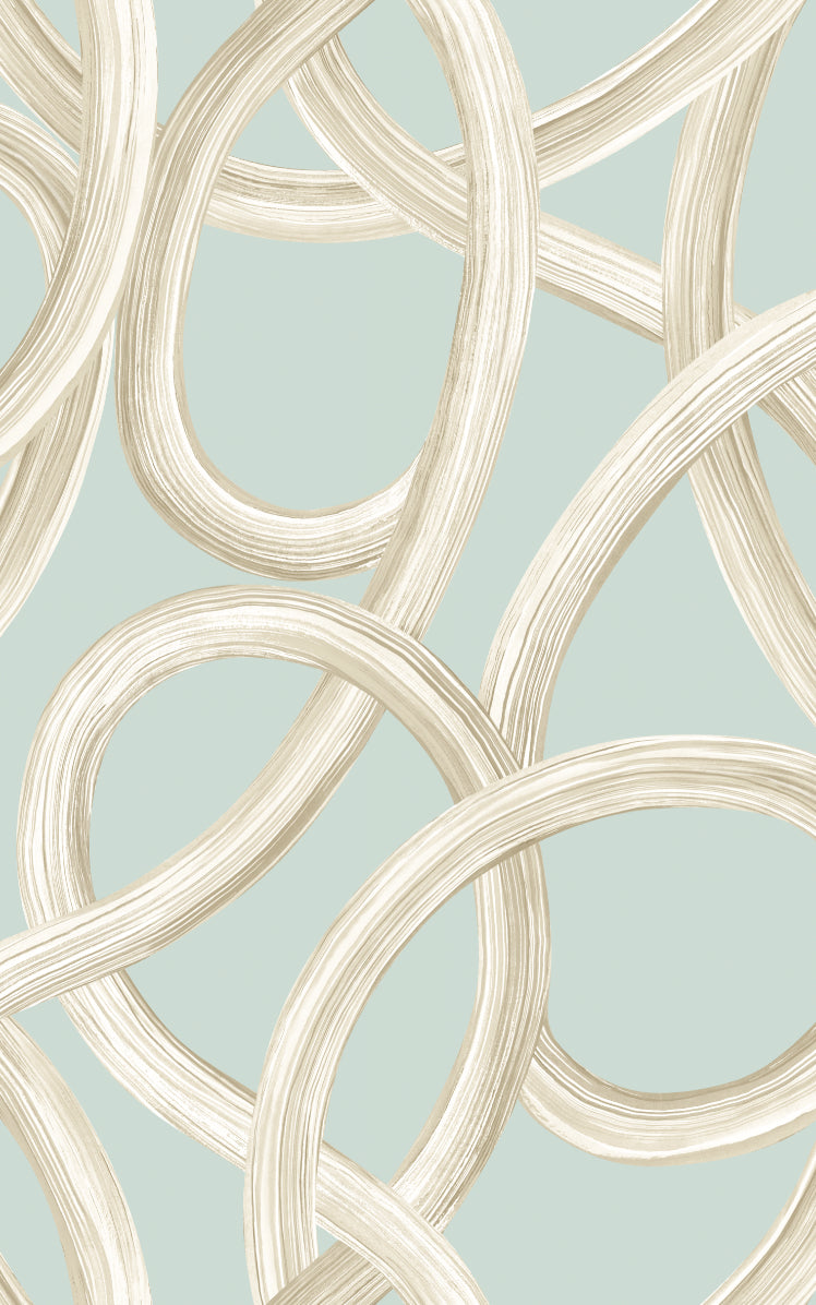 Twisted Geo Opal - Wallpaper Inn 