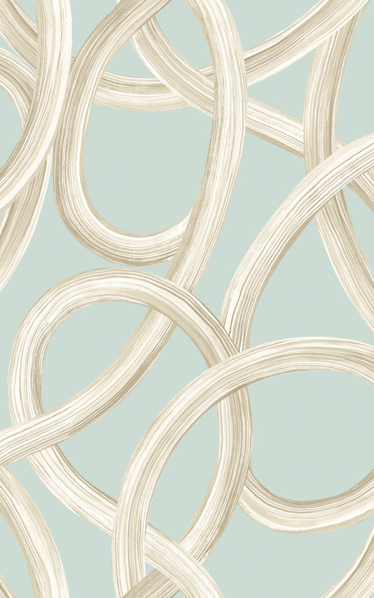Twisted Geo Opal - Wallpaper Inn 