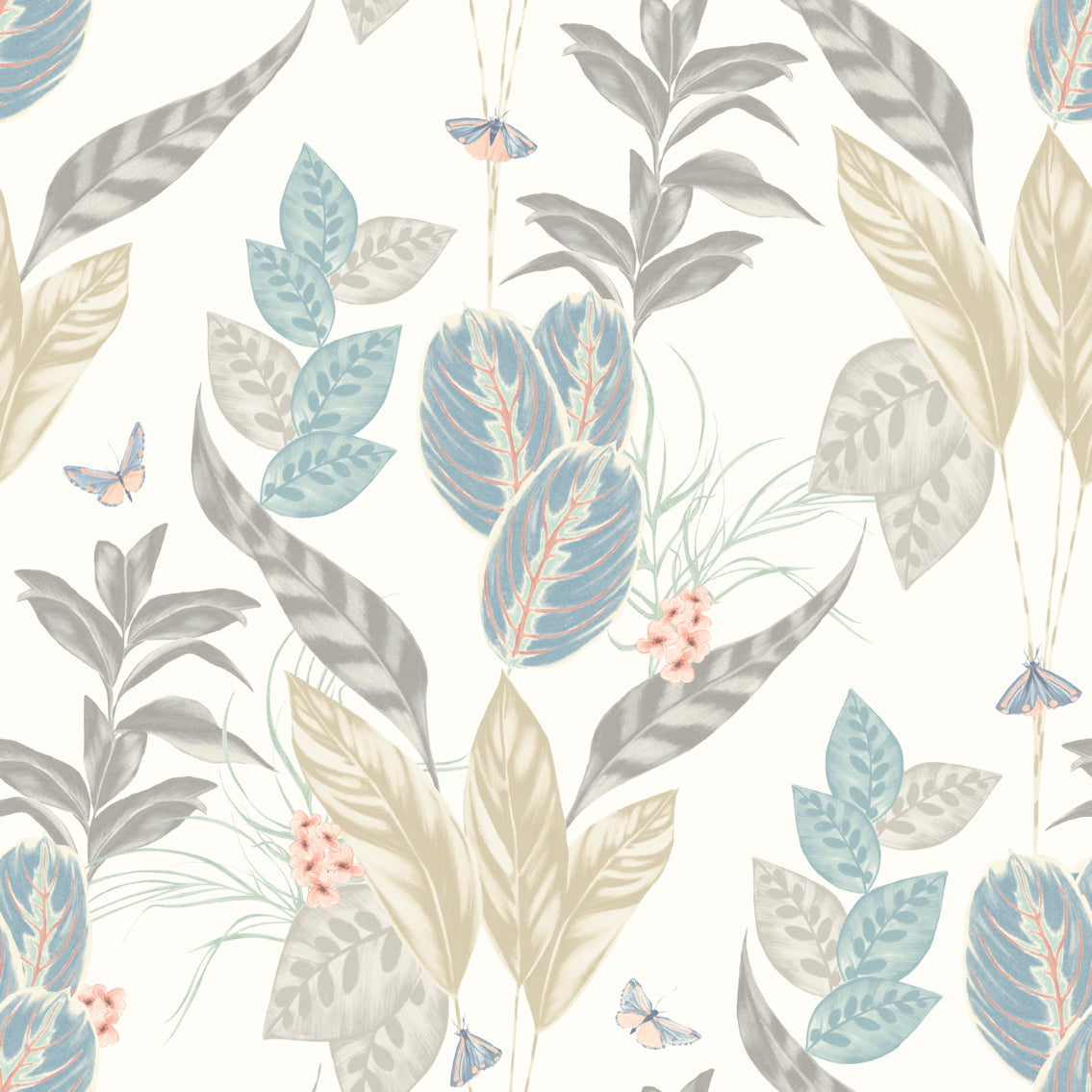 Spirit Soft Blue - Wallpaper Inn 