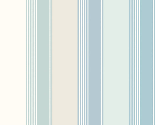 Multi Stripe Wild Water - Wallpaper Inn 