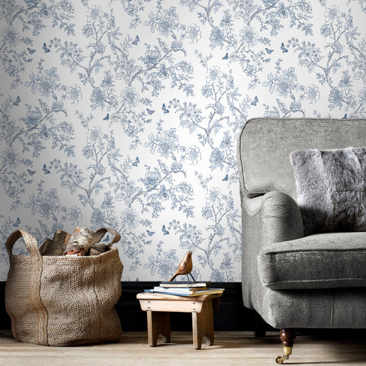 Butterfly Trail Wallpaper - Wallpaper Inn 