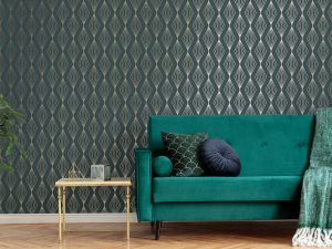 The 111313 Marquise Geo Emerald is a luxuriously textured geometric design. Metallic diamonds sparkle with a fine glitter effect.