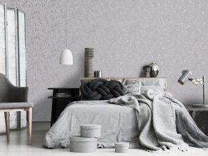 The Milan Silver wallpaper is a stunning elegant design which features a natural cork effect texture enhanced with subtle metallic detailing.