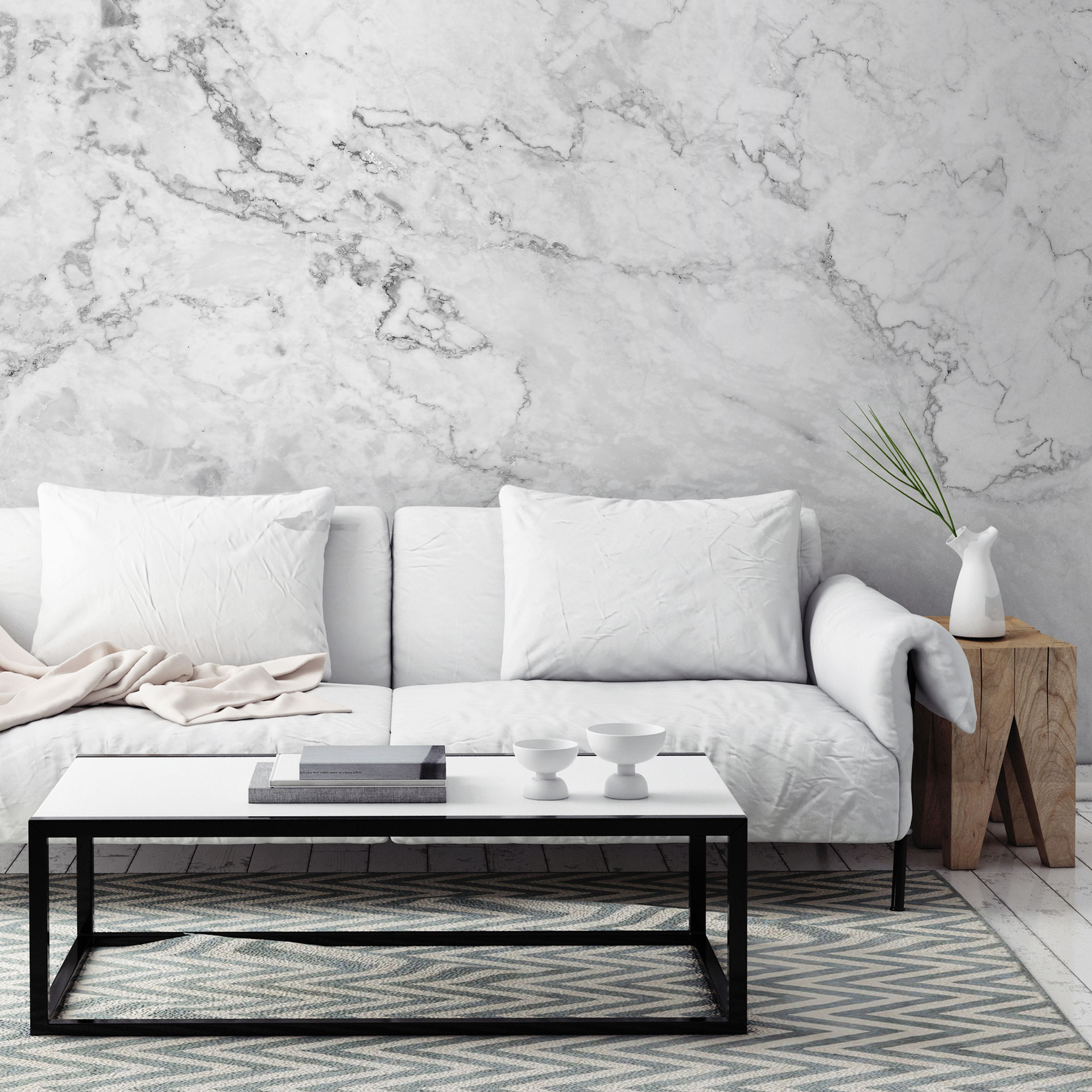 This Marble Mural will give a bold personality and a touch of elegance to any wall at a fraction of the cost of real marble.
