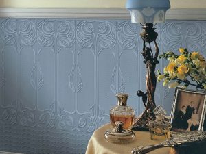 Gothic Dado Panel Paintable Wallpaper is a must have if you want to add a period look to any room or give some grandeur to your stairs.