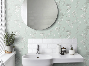 Elderwood Duck Wallpaper is a charming all over flowering trail design with berries and birds nestling in the branches. Perfect for any room of the home.