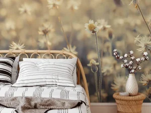 Mexican Daisy Wall Mural exudes warmth to create a welcoming ambience in your space. Boasting perennial daisies with slender stems glowing in the sunshine.