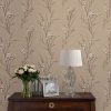 Pussy Willow Natural Wallpaper is reminiscent of the first days of spring, this clean and fresh sprig design will bring a touch of the outside in.