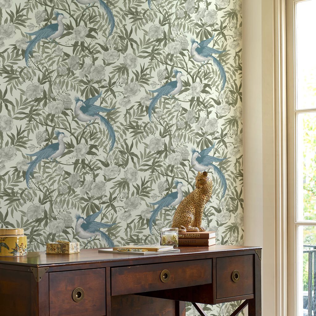 Create your own natural oasis with this stunning Osterley Sage Wallpaper design inspired by the beautiful parklands of Osterley Park. In beautiful natural tones this design is sure to create a calming oasis in your home.