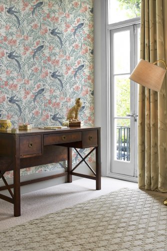 Laura Ashley Osterley, shown here in rosewood. Create your own natural oasis with this stunning design inspired by the beautiful parklands of Osterley Park.