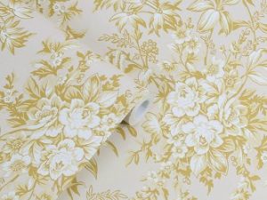 Picardie Sage Wallpaper is a naturalistic large scale floral design featuring wonderful collection of roses, foxgloves and buttercups, allowing you to bring the outside in.