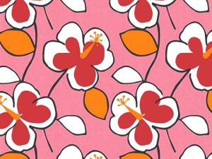 Retro Flower Power Pink Wallpaper is a floral that will make a striking impression. The balance of color and shape enhance this flower power design.