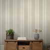 Add a classical touch of elegance to your home with the Country Stripe Neutral Wallpaper. The perfect balance of soft neutral shades are beautifully detailed with deeper tones of neutral browns making this stripe design classical yet modern.