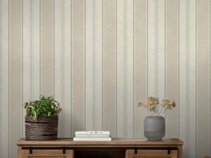 Add a classical touch of elegance to your home with the Country Stripe Neutral Wallpaper. The perfect balance of soft neutral shades are beautifully detailed with deeper tones of neutral browns making this stripe design classical yet modern.