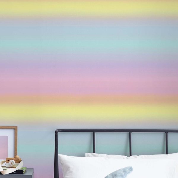 Go bold or go home with this fantastic Rainbow Magical Ombre Wallpaper, bound to add fun and colour to any children's bedroom or playroom!