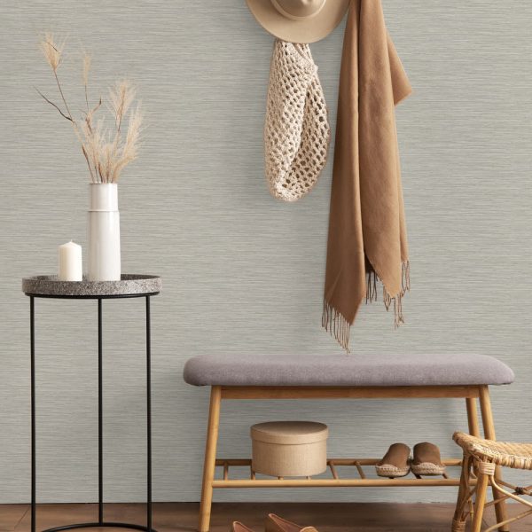Serenity Plain Neutral Wallpaper is a simple yet elegant grasscloth textured design, sure to add depth and luxury to your interior.