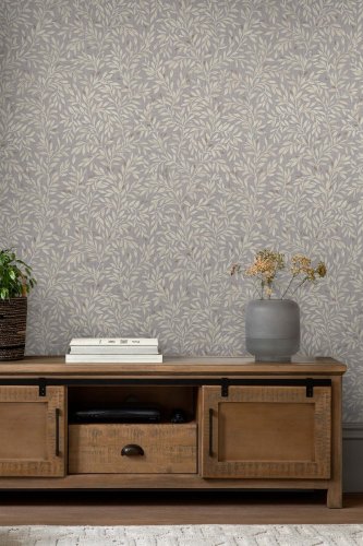 Ditsy Leaf Grey Wallpaper features intricate leaf sprigs, created in a soft grey color way, this design is bound to add charm to any space.