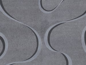 Rhythmic Charcoal Wallpaper is a textured abstract ribbon repeat in a bold charcoal wash providing an interesting finish to your walls.