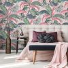 Antigua Sunset Wallpaper is a bright forest setting with a hand-illustrated feel, this tropical design is perfect for a contemporary and modern finish.