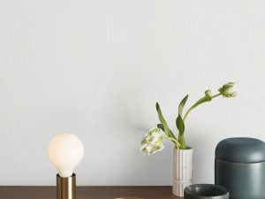 Shock Wave Pearl Wallpaper is an abstract 3D wavy pattern with a textured finish shown here in a taupe colourway for a contemporary and modern look.